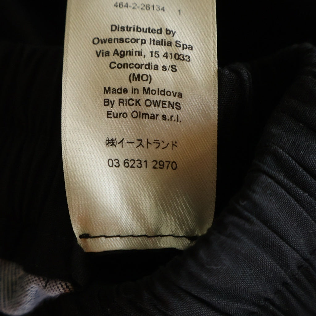 Rick Owens(リックオウエンス) 24AW DRACCA SKIRT ドラッカ マルチポケット ドローストリング スカート ブラック RP02D3341-SMT レディース