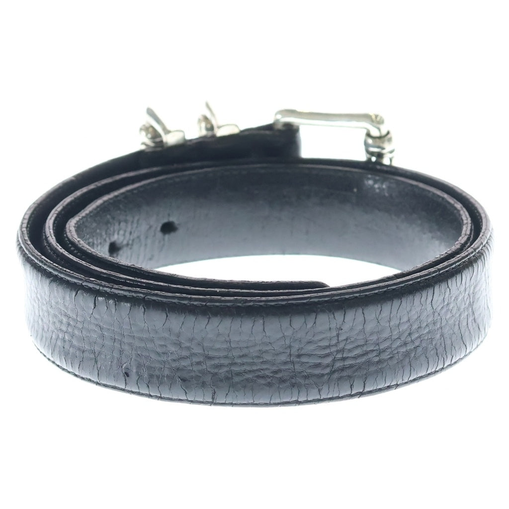 CHROME HEARTS(クロムハーツ) OLD BLT ROLLER 3PC1.0inch オールド 3PCローラーバックル レザーベルト シルバー -