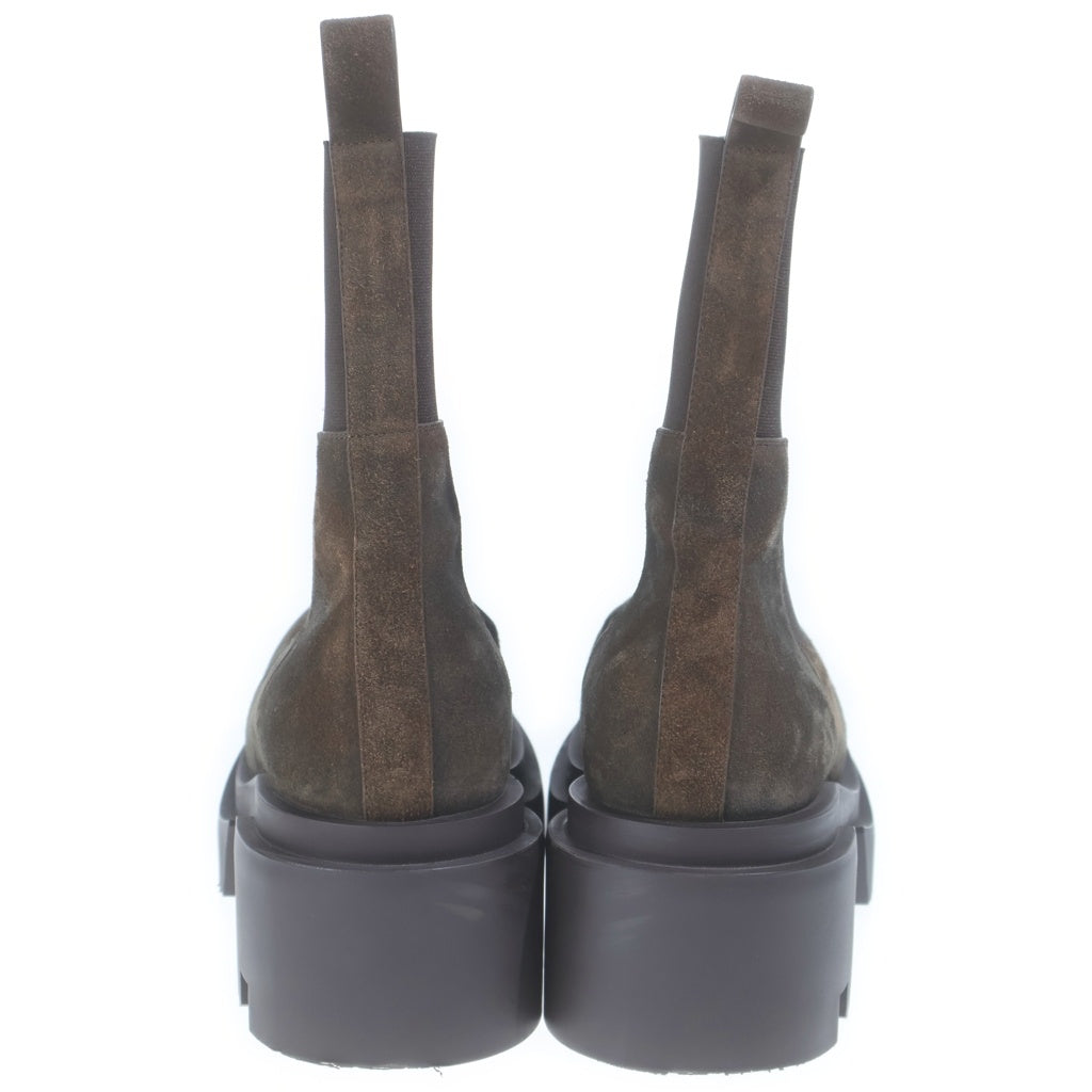 Rick Owens(リックオウエンス) 25AW Concordians Runway Beatle Bogun コンコルディアンス期 ランウェイビートルボーガンブーツ スエード サイドゴアブーツ RR02E1832-LCSI ブラウン