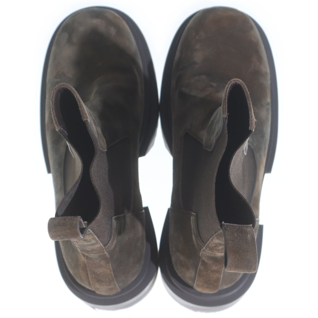 Rick Owens(リックオウエンス) 25AW Concordians Runway Beatle Bogun コンコルディアンス期 ランウェイビートルボーガンブーツ スエード サイドゴアブーツ RR02E1832-LCSI ブラウン