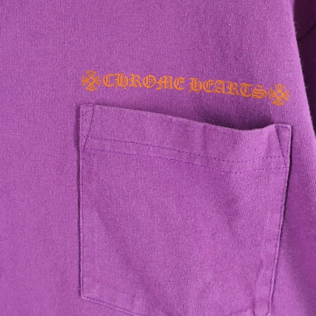 CHROME HEARTS(クロムハーツ) ×MATTY BOY I WANT MORE NOT LESS CREW NECK L/S TEE マッティボーイ 長袖Tシャツ カットソー パープル -