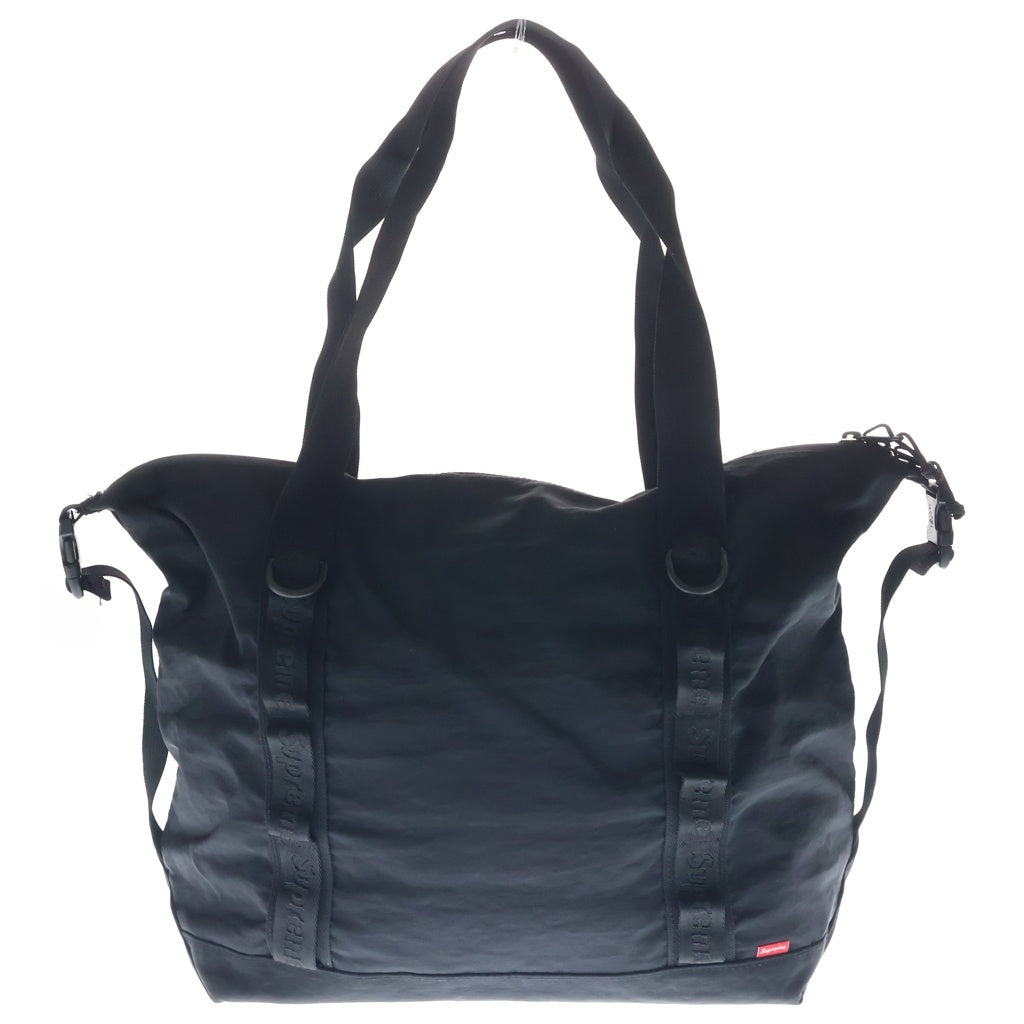 SUPREME(シュプリーム) 20AW Zip Tote Bag ボックスロゴデザイン ジップ トートバッグ ブラック レディース