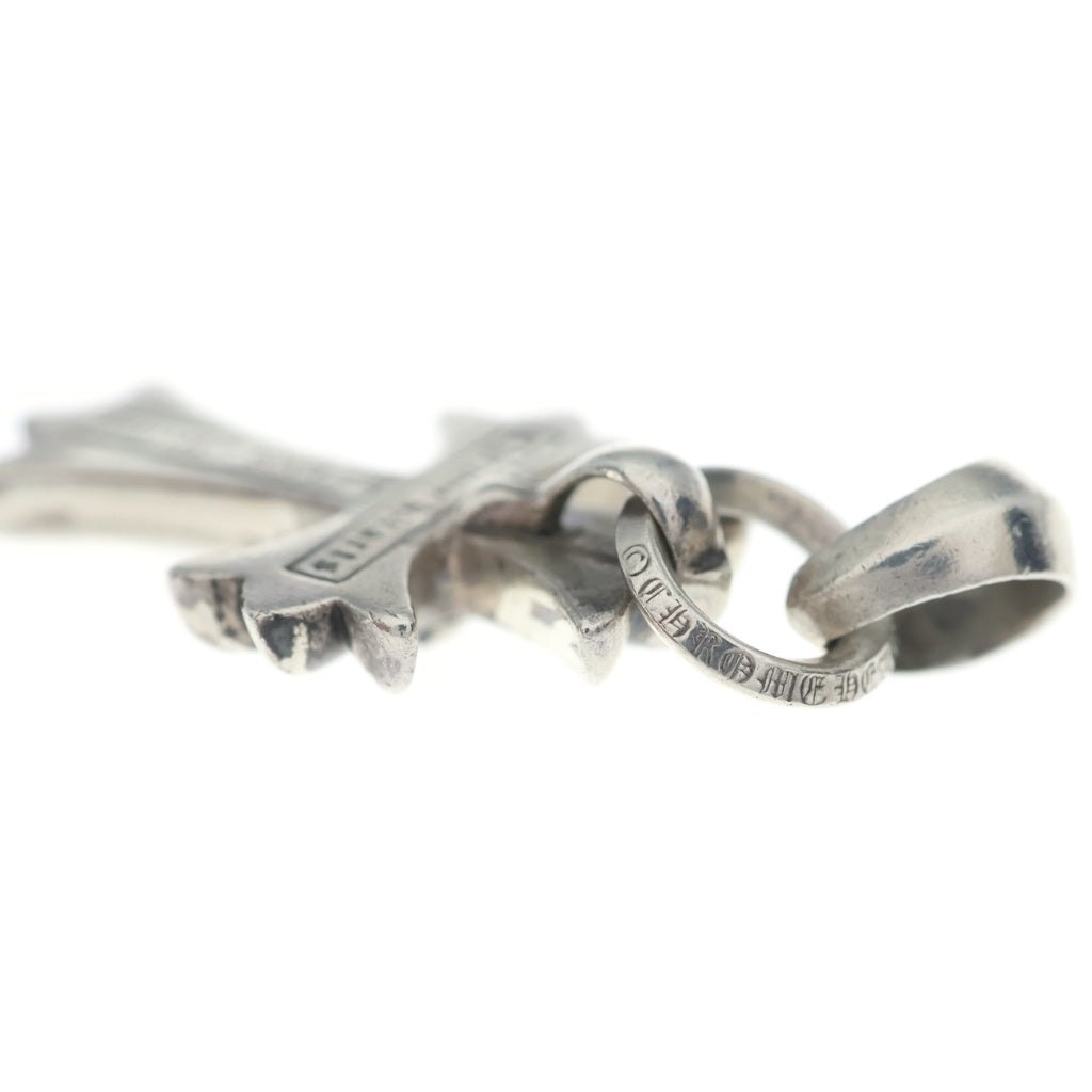 CHROME HEARTS(クロムハーツ) CH CRS SML W/BALE Wベイル スモールCHクロス ペンダントトップ シルバー BCA218