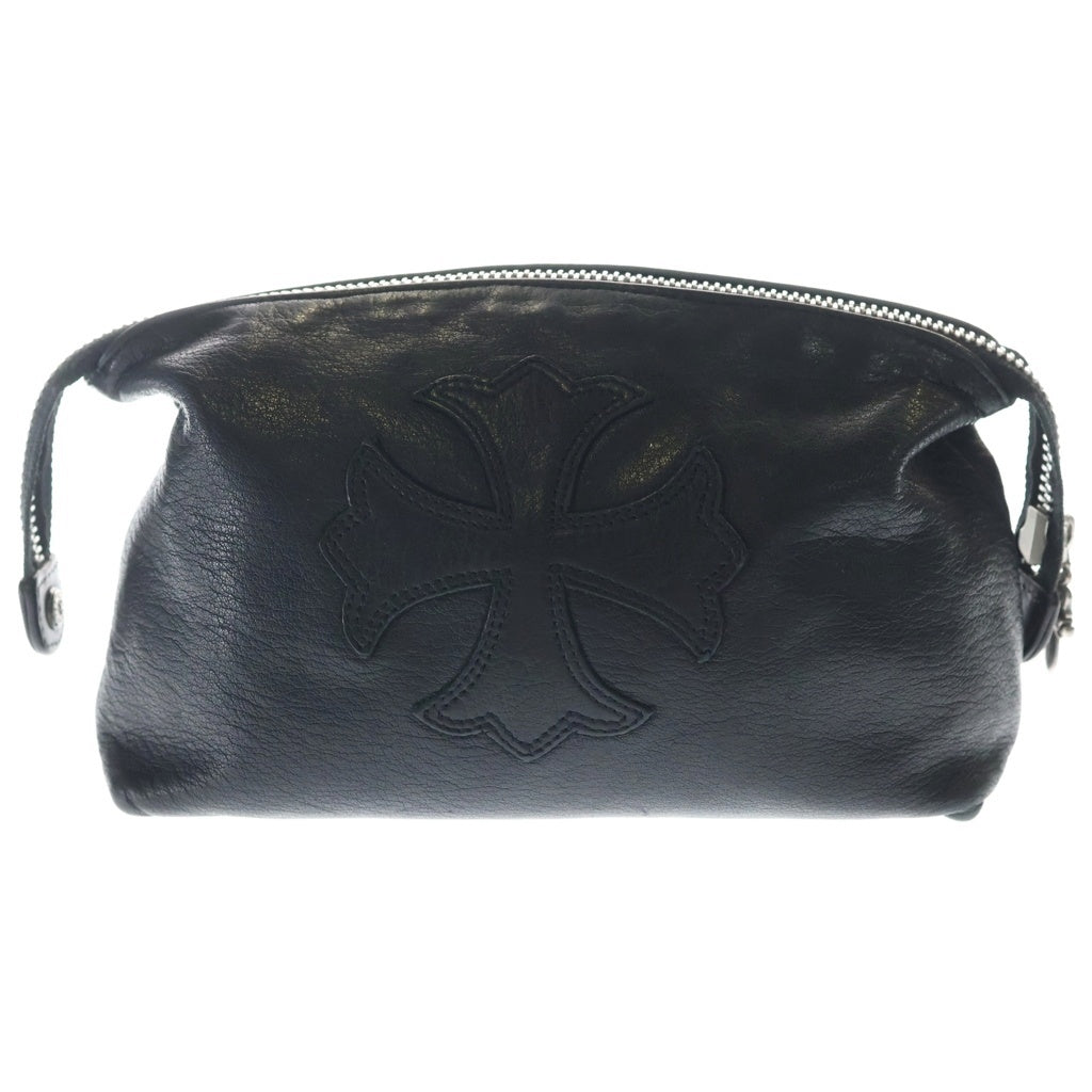 CHROME HEARTS(クロムハーツ) CHプラスパッチレザーポーチ ブラック
