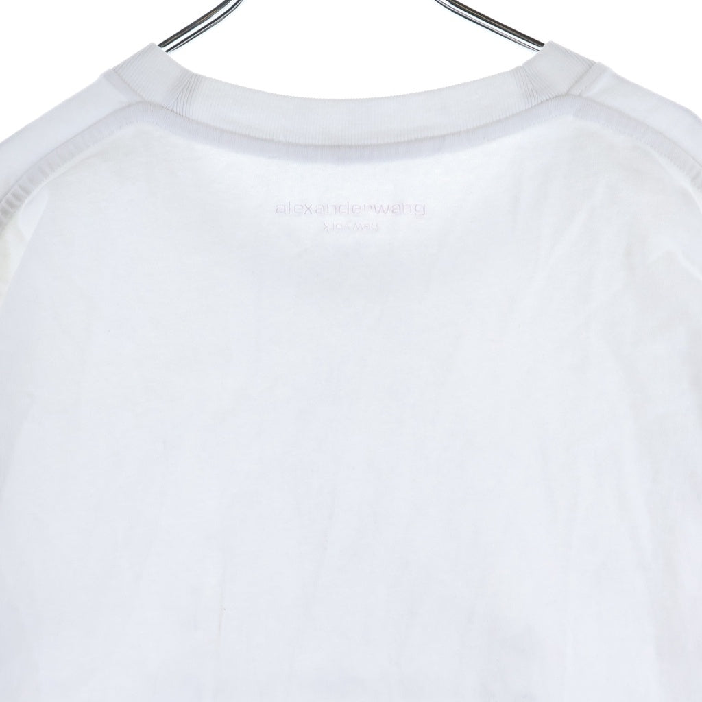 ALEXANDER WANG(アレキサンダーワン) GRAPHIC TEE グラフィック ロゴデザイン クルーネック カットソー 半袖Tシャツ ホワイト UCC3251842