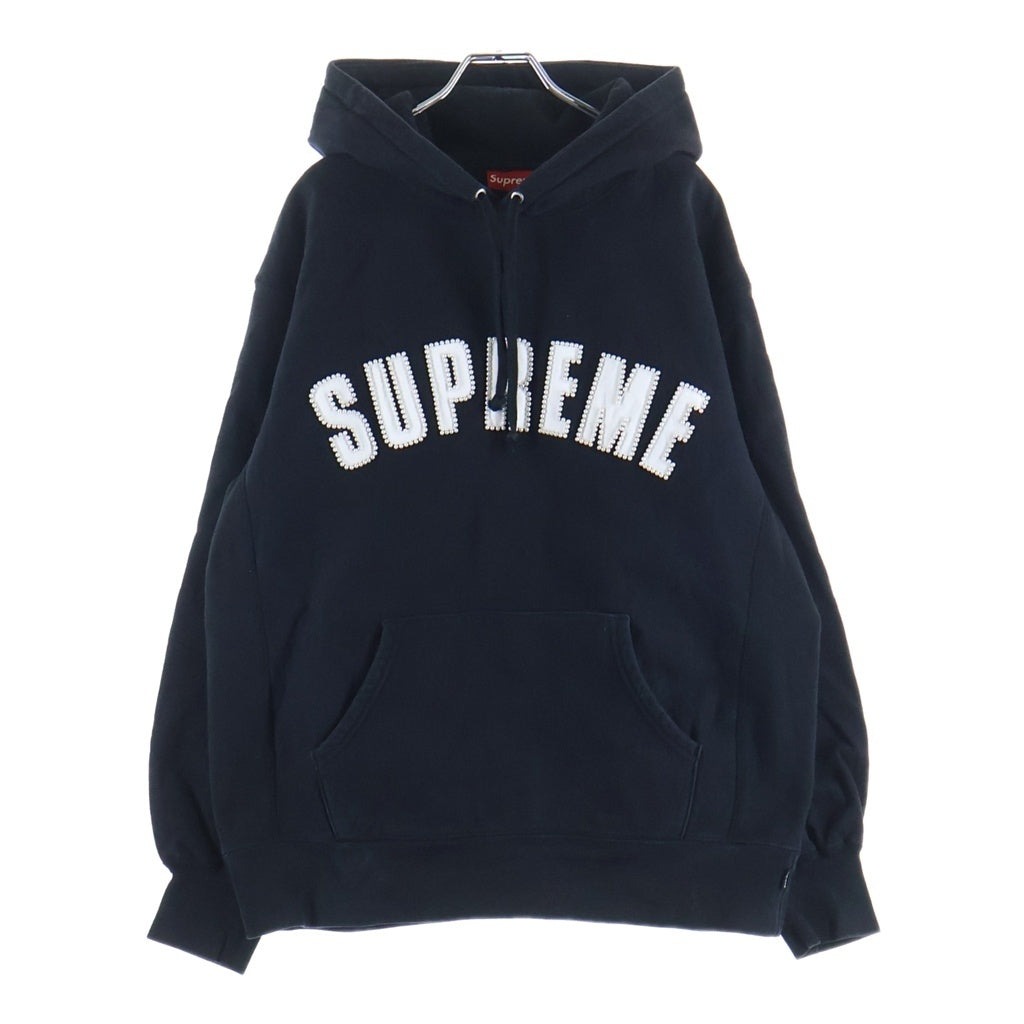SUPREME(シュプリーム) 21AW Pearl Logo Hooded Sweatshirt パールロゴデザイン フーデッド スウェット パーカー ブラック
