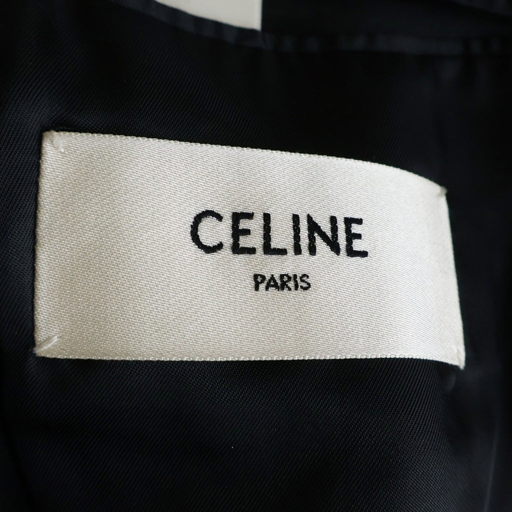CELINE(セリーヌ) ダブルブレストロング タキシードブレザー テーラードジャケット ブラック 2V022659D