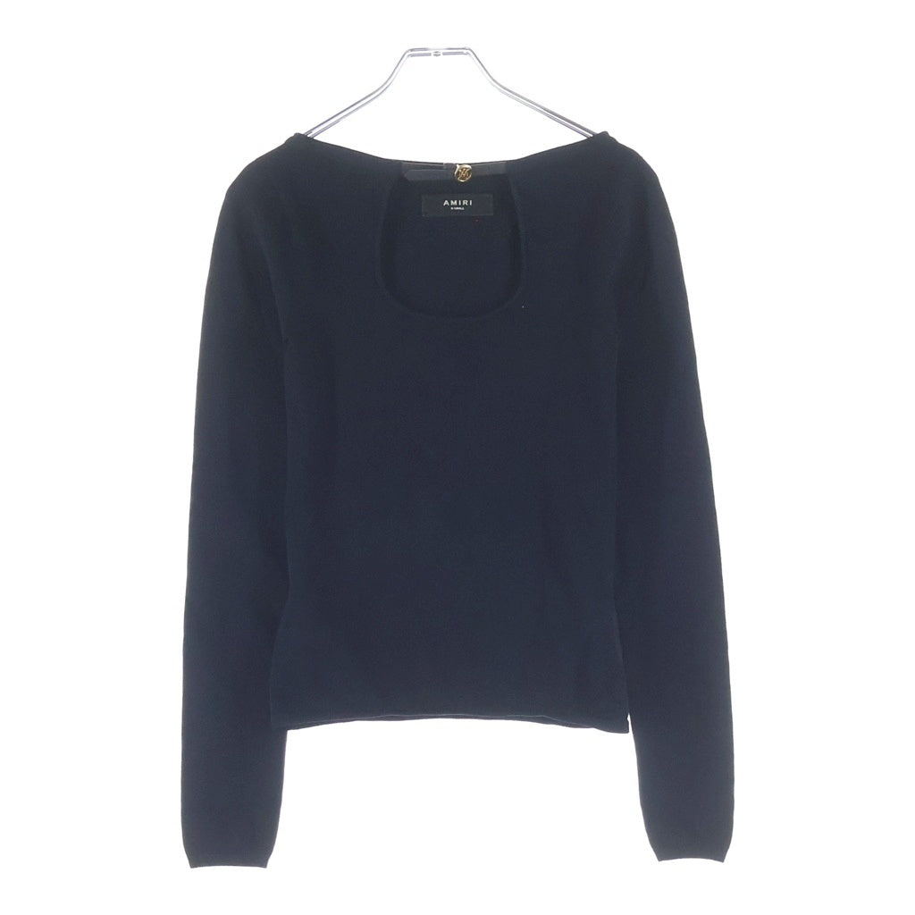 AMIRI(アミリ) LONG SLEEVE KEYHOLE TOP キーホールデザイン ロングスリーブ トップス レディース ブラック