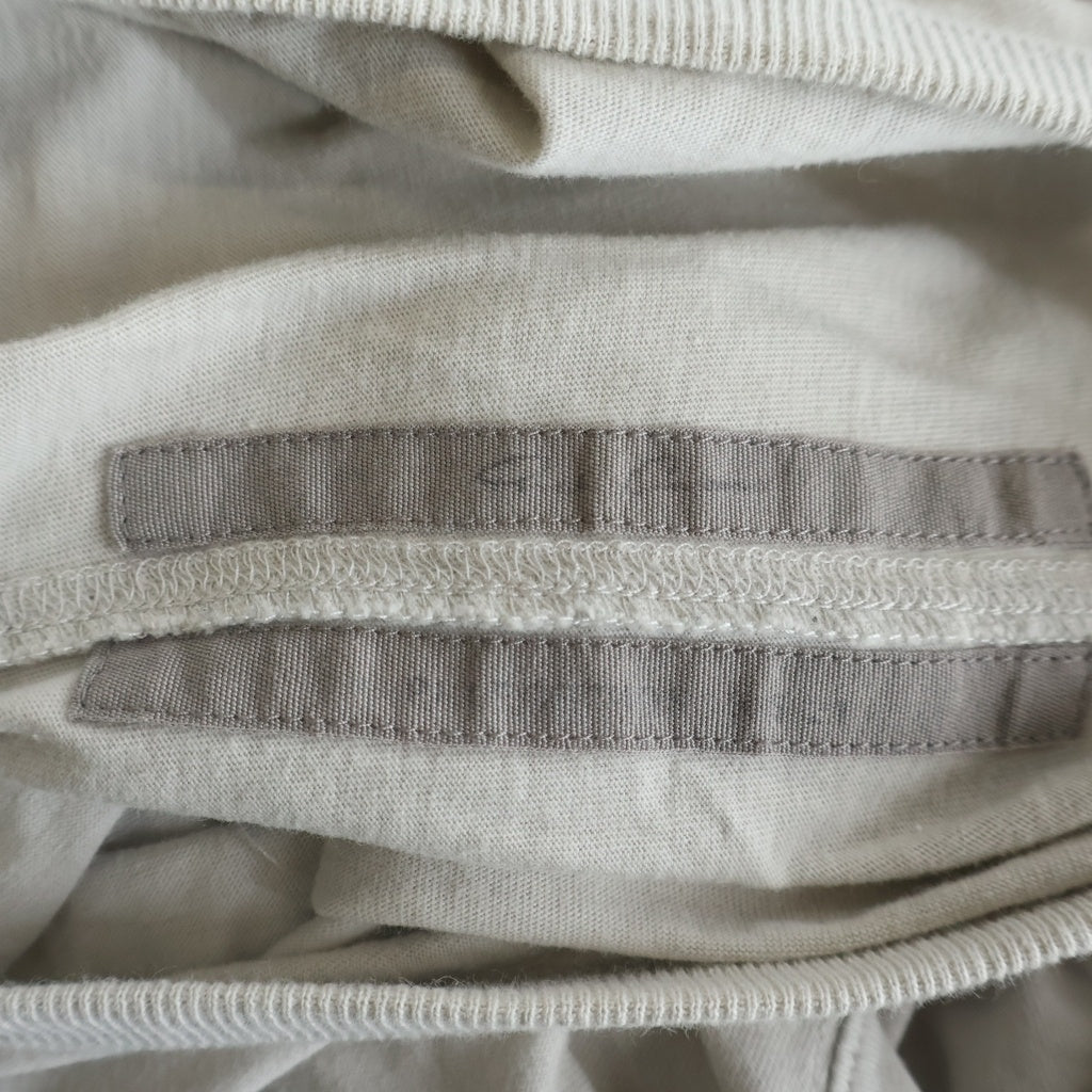 Rick Owens(リックオウエンス) 21SS LEVEL T-SHIRT クルーネック半袖Tシャツ カットソー ホワイト RU21S6264-JA