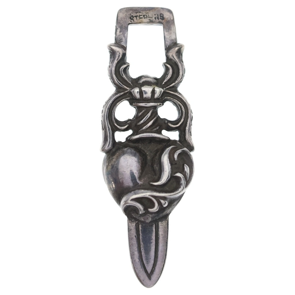 CHROME HEARTS(クロムハーツ) DAGGER HEART ダガーハート ペンダントトップ シルバー BCA243