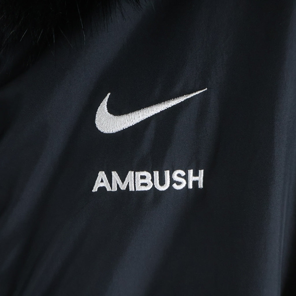 NIKE(ナイキ) ×AMBUSH Reversible Faux Fur Jacket アンブッシュ リバーシブルファージャケット ブラック -