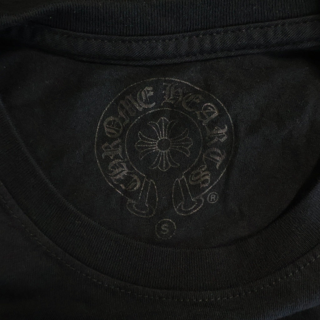 CHROME HEARTS(クロムハーツ) CH T-SHRT バックロゴデザイン クルーネック カットソー 長袖Tシャツ ブラック