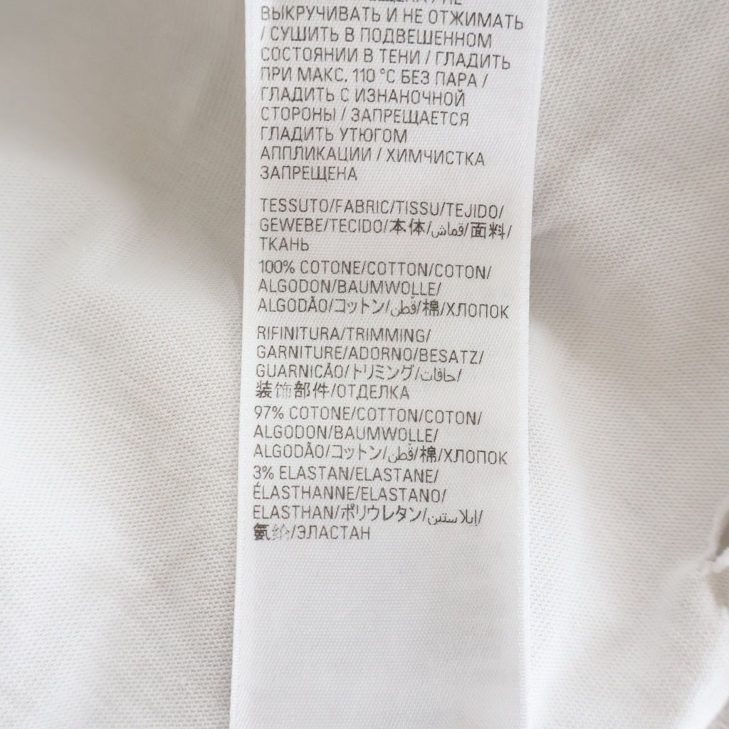 BALENCIAGA(バレンシアガ) ピアス装飾 ダメージ加工 半袖Tシャツ カットソー ホワイト 761460 TPVD4