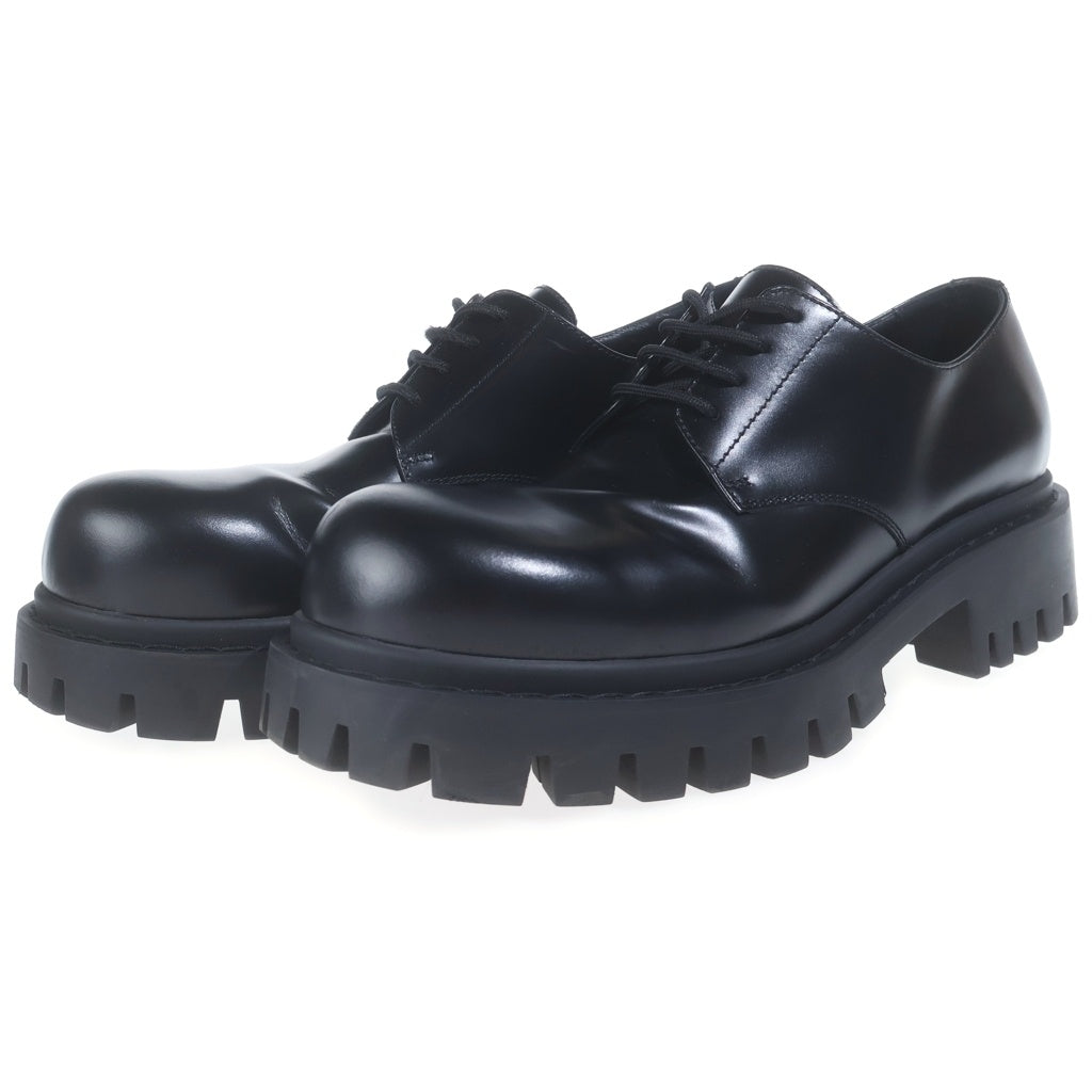 BALENCIAGA(バレンシアガ) Sergent 20mm Derby ダービーシューズ ムースカーフスキン ブラック 701393 wbd40 1000