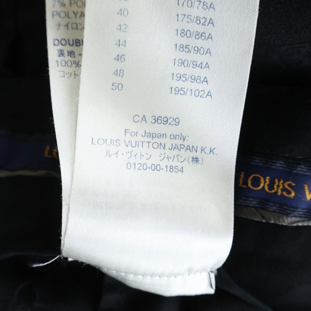 LOUIS VUITTON(ルイヴィトン) モノグラムエンボス スラックスパンツ ブラック RM211Q ZDC HKP42W