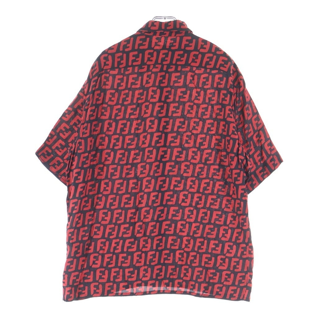 FENDI(フェンディ) ズッカ柄総柄 半袖シャツ レッド FS0770 A75G