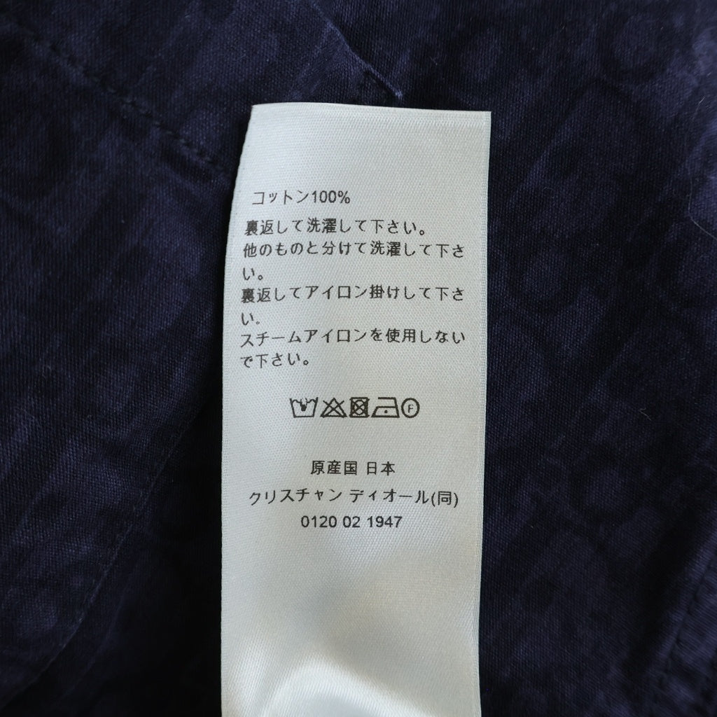 DIOR(ディオール) オブリーク コットン 半袖シャツ ネイビー243D589AY517
