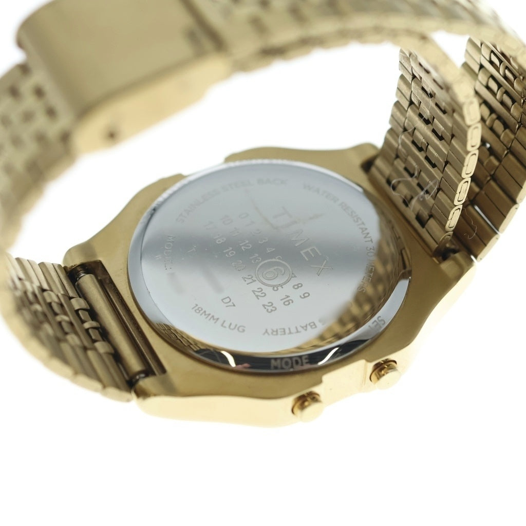 MM6 Maison Margiela(エムエムシックスメゾンマルジェラ) ×TIMEX ×タイメックス T80 ギフトセット ウォッチ 時計 ゴールド M555