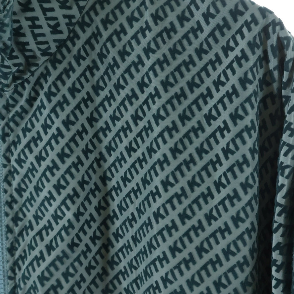 KITH(キス) Flocked Italic Monogram Davon Jacket フロックド イタリック モノグラム ジャケット グリーン 24-011-060-0014-1-0