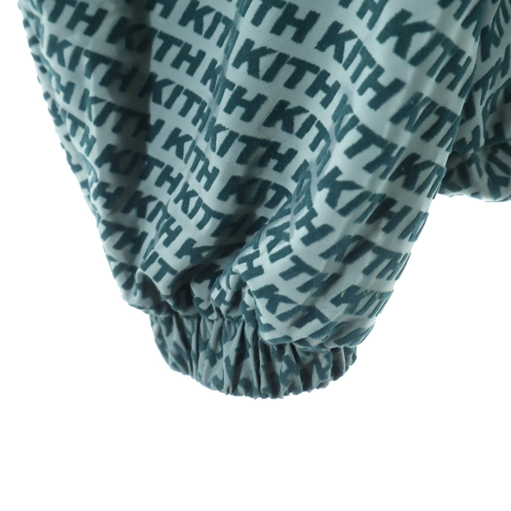 KITH(キス) Flocked Italic Monogram Davon Jacket フロックド イタリック モノグラム ジャケット グリーン 24-011-060-0014-1-0