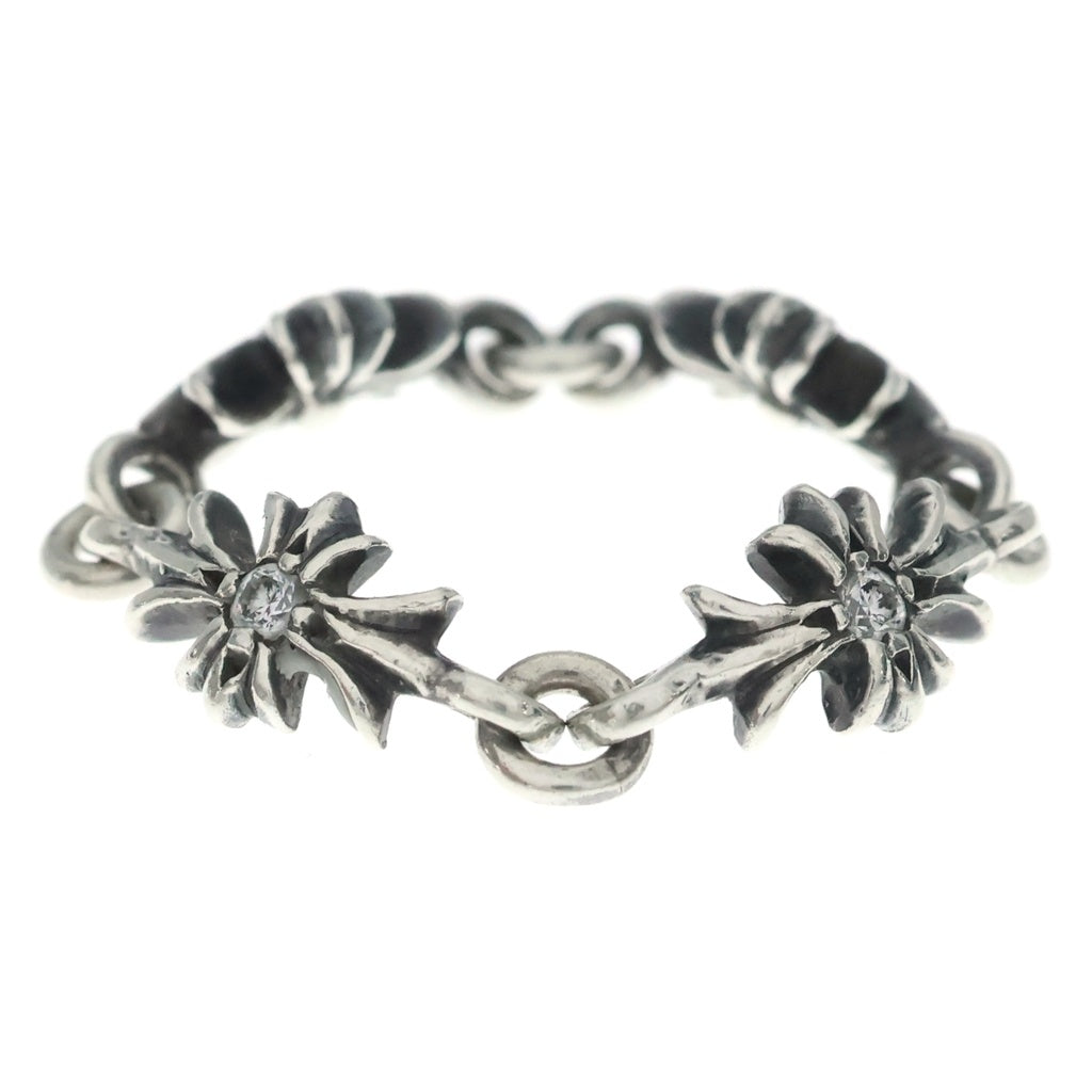 CHROME HEARTS(クロムハーツ) TNY E CH PLS DIA タイニーE CHプラス ダイヤ リング シルバー