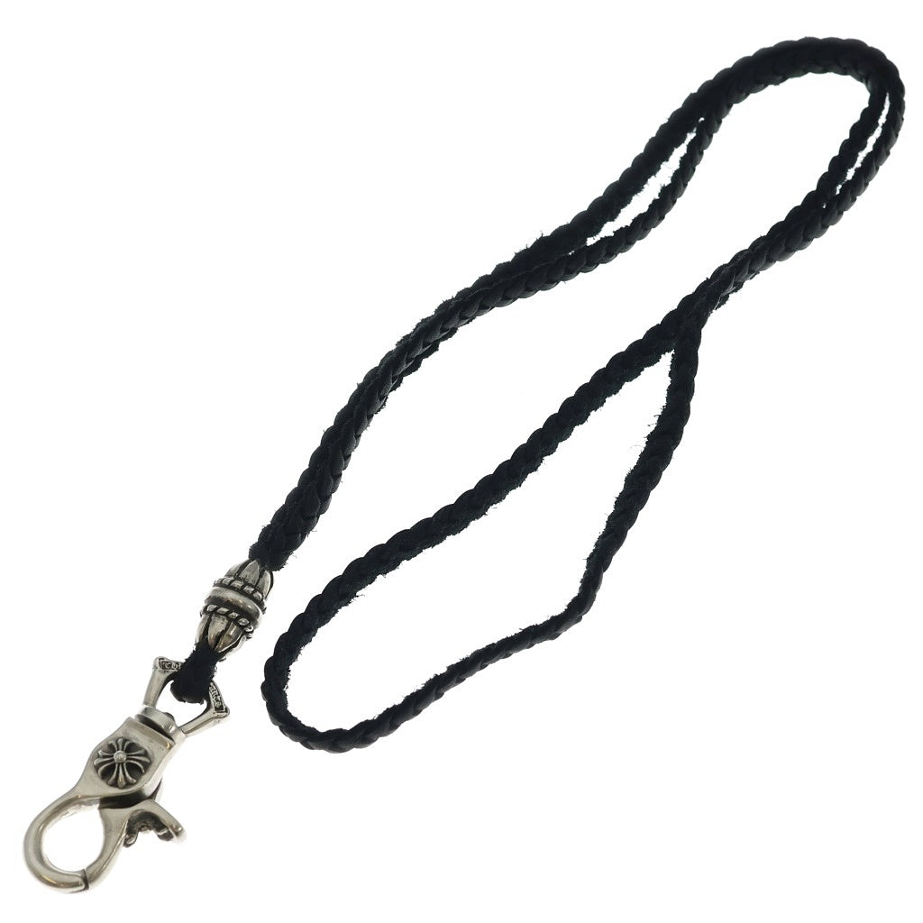 CHROME HEARTS(クロムハーツ) CH LANYARS ランヤード クロスクリップホルダーネックレス シルバー/ブラック