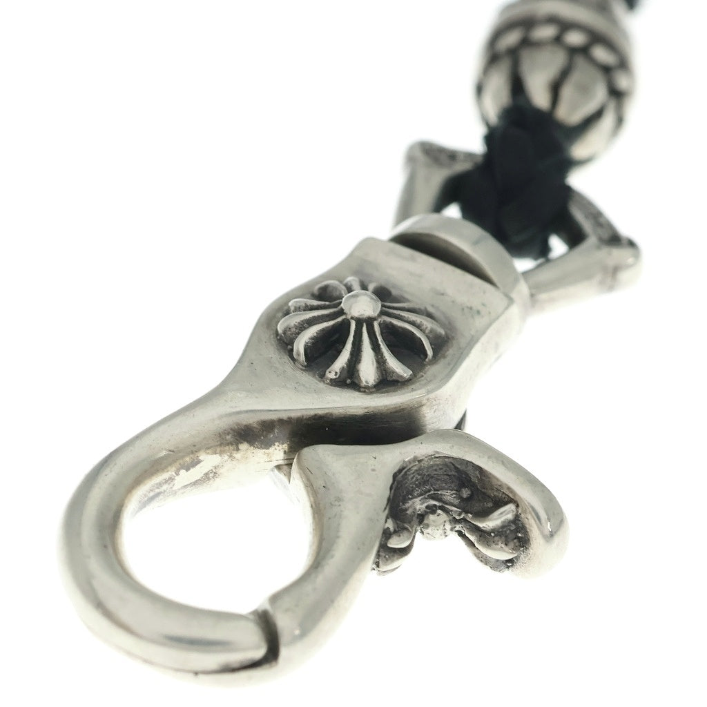 CHROME HEARTS(クロムハーツ) CH LANYARS ランヤード クロスクリップホルダーネックレス シルバー/ブラック