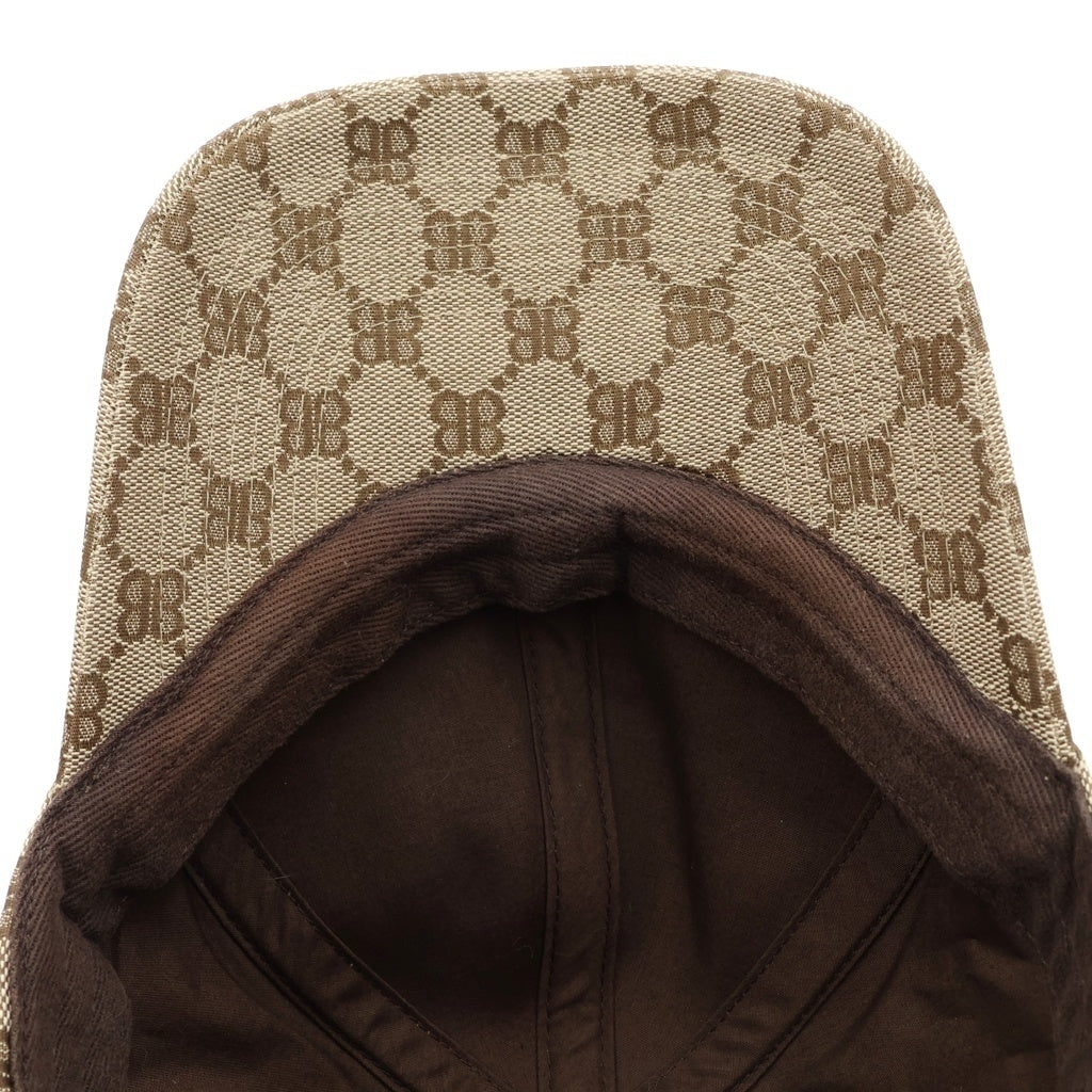 GUCCI(グッチ) ×BALENCIAGA バレンシアガ ザハッカープロジェクト キャンバスキャップ 帽子 ベージュ 680717
