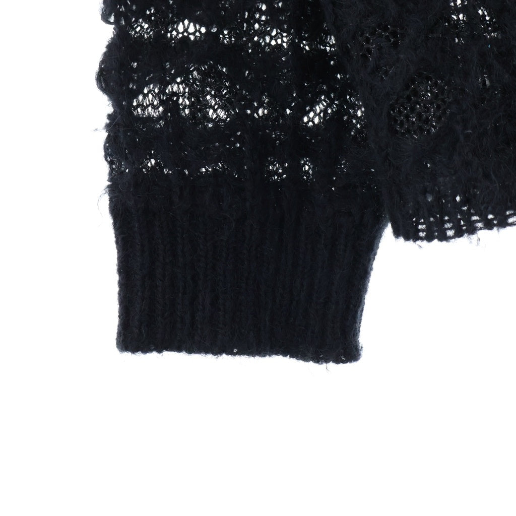 TAAKK(ターク) LAME MOHAIR KNIT モヘア ローゲージ ニット セーター ブラック TA24AW-KN059