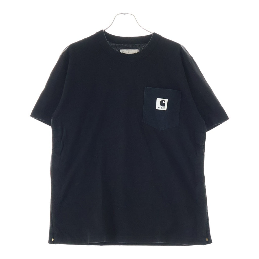 Sacai(サカイ) 23AW ×CARHARTT WIP CARHARTT カーハートダブリューアイピー 半袖ポケットTシャツ カットソー ブラック 23-0557S