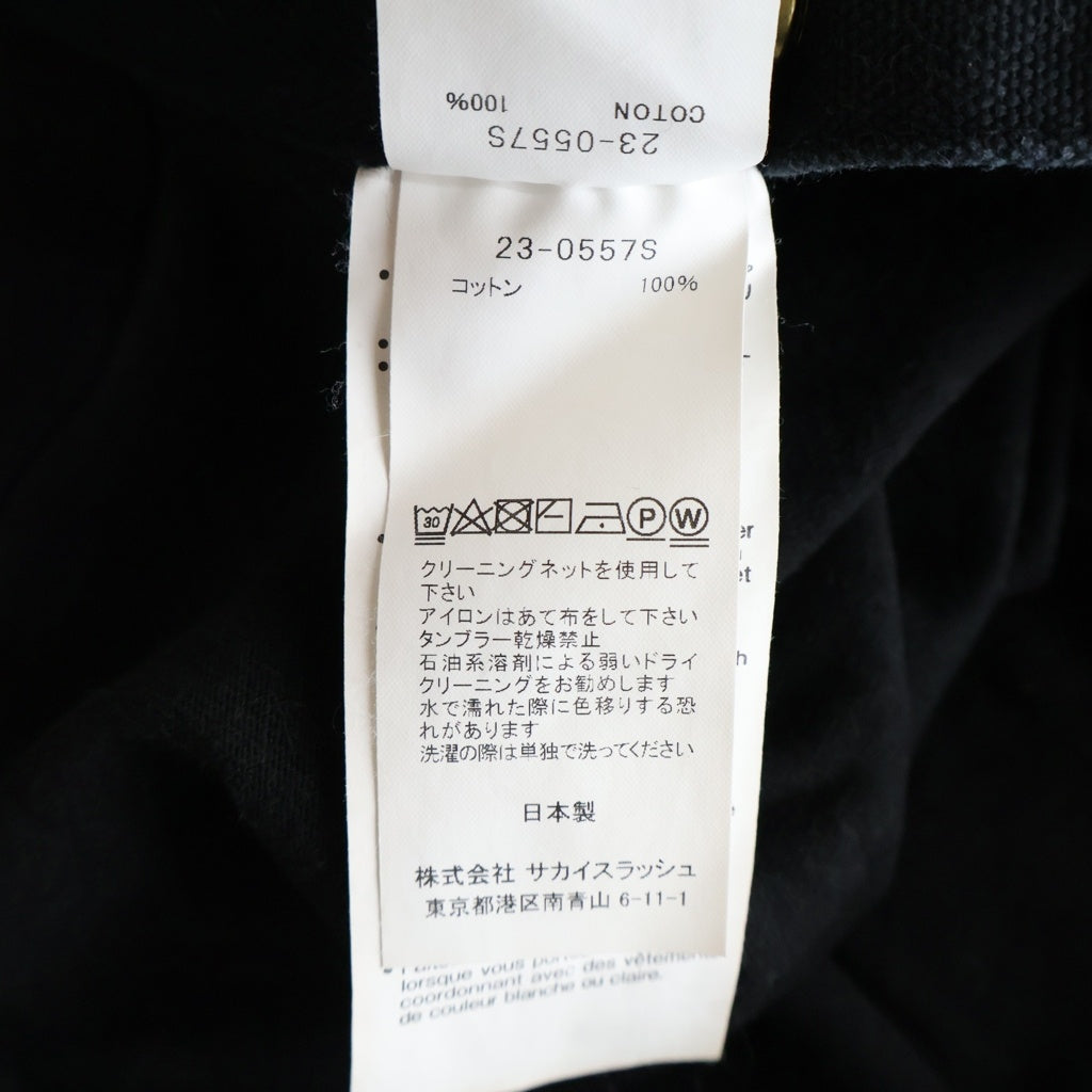 Sacai(サカイ) 23AW ×CARHARTT WIP CARHARTT カーハートダブリューアイピー 半袖ポケットTシャツ カットソー ブラック 23-0557S