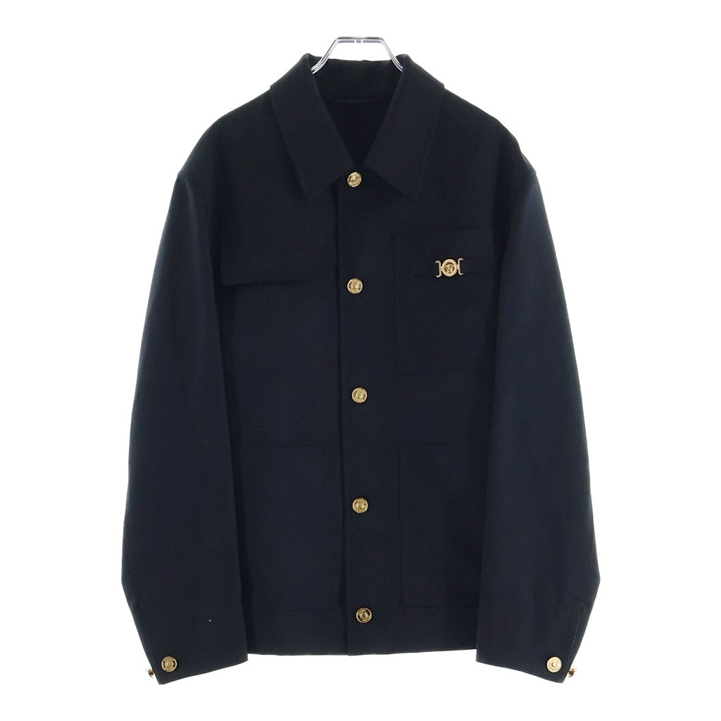 VERSACE(ヴェルサーチ) バロッコジャカード ペンター ジャケット Barocco Jacquard Carpenter Jacket ブラック 1018852