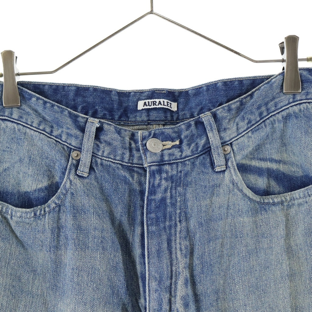 AURALEE(オーラリー) SELVEDGE FADED LIGHT DENIM セルビッジフェードライトデニム ボトムス ブルー A23APO2DE