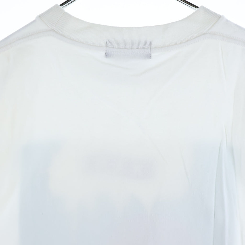 GOD SELECTION XXX(ゴッドセレクショントリプルエックス) 21SS Be My guest SEQUEL ビーマイゲスト ロゴデザイン クルーネック カットソー 半袖Tシャツ ホワイト GX-S21-BMGST-02