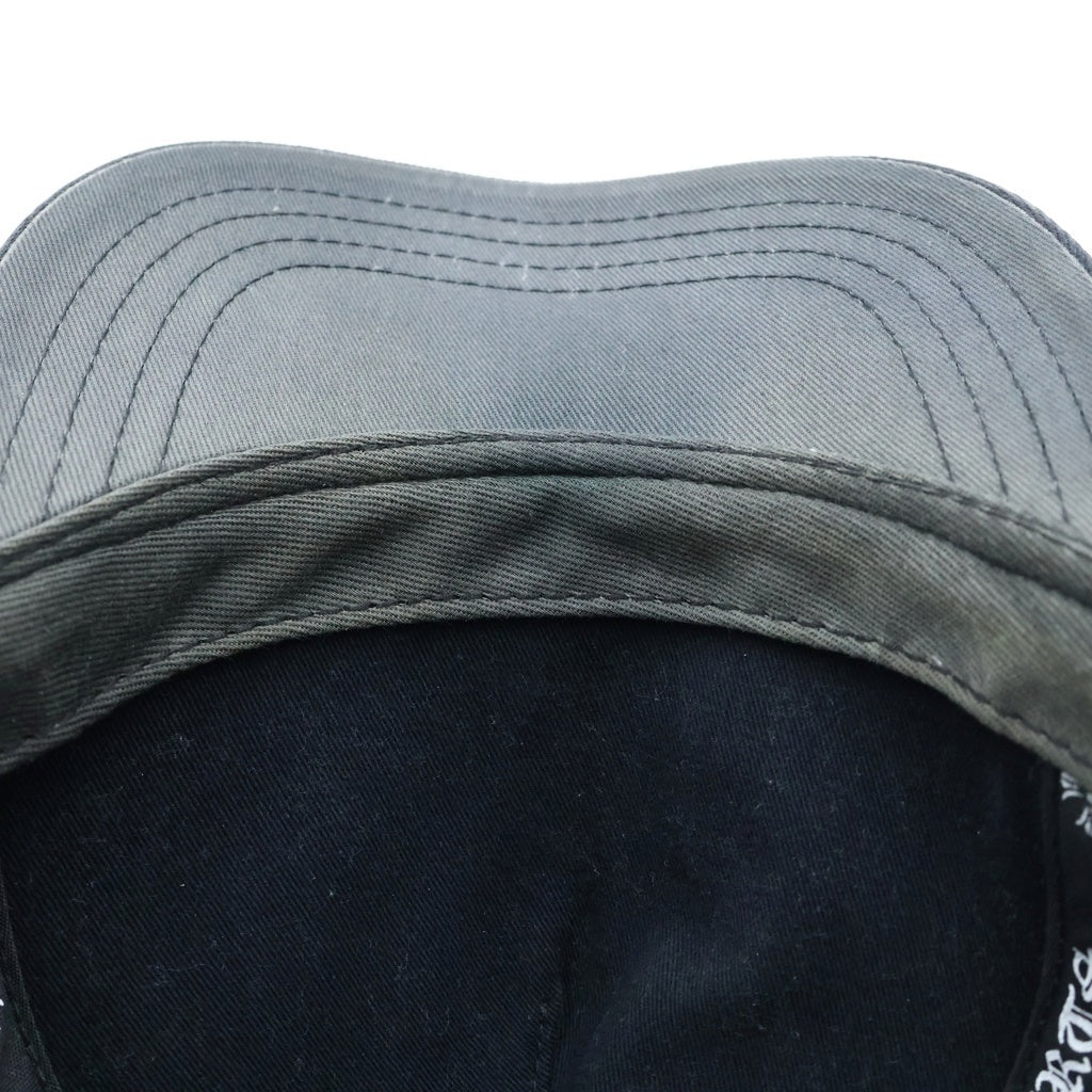 CHROME HEARTS(クロムハーツ) CHプラスパッチ 総柄デザイン トラッカーキャップ 帽子 ブラック
