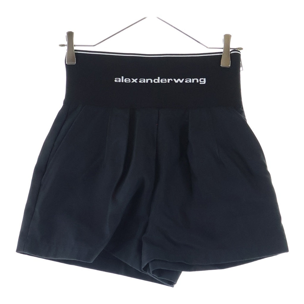 ALEXANDER WANG(アレキサンダーワン) ウエストロゴ ショートパンツ ブラック 1WC1224450 レディース