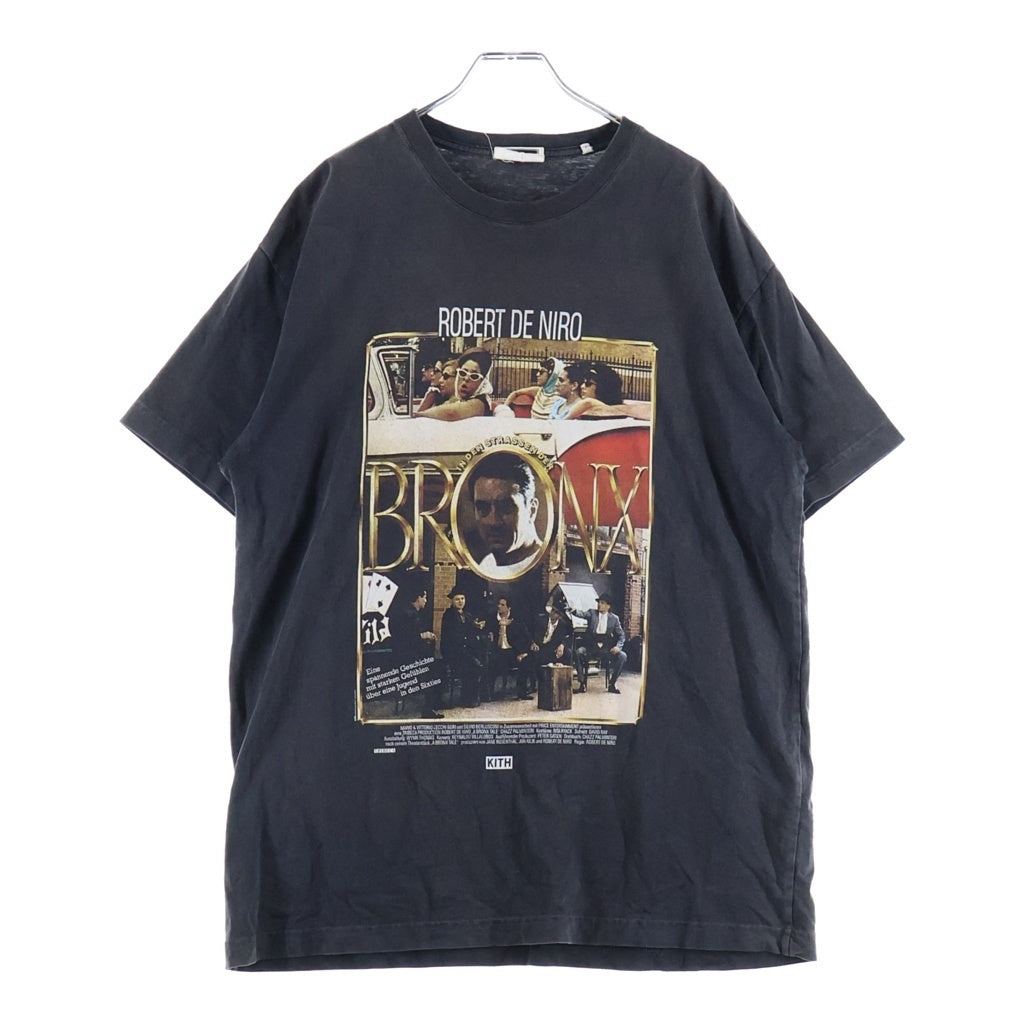 KITH(キス) 23AW Kith For A Bronx Tale German Poster Vintage S/S Tee 半袖Tシャツ カットソー ブラック KHM031964