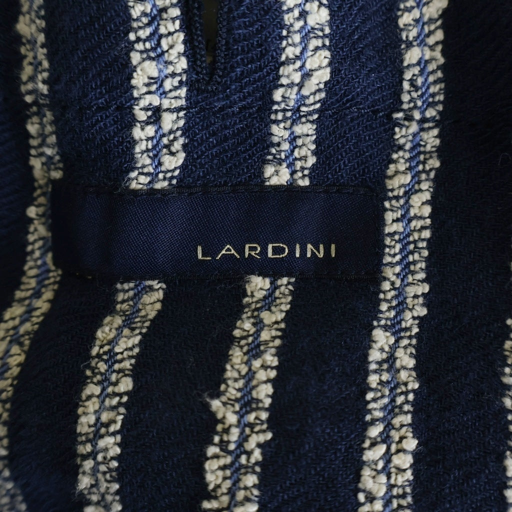 LARDINI(ラルディーニ) コットンストライプテーラードジャケット ブルー JI903Q
