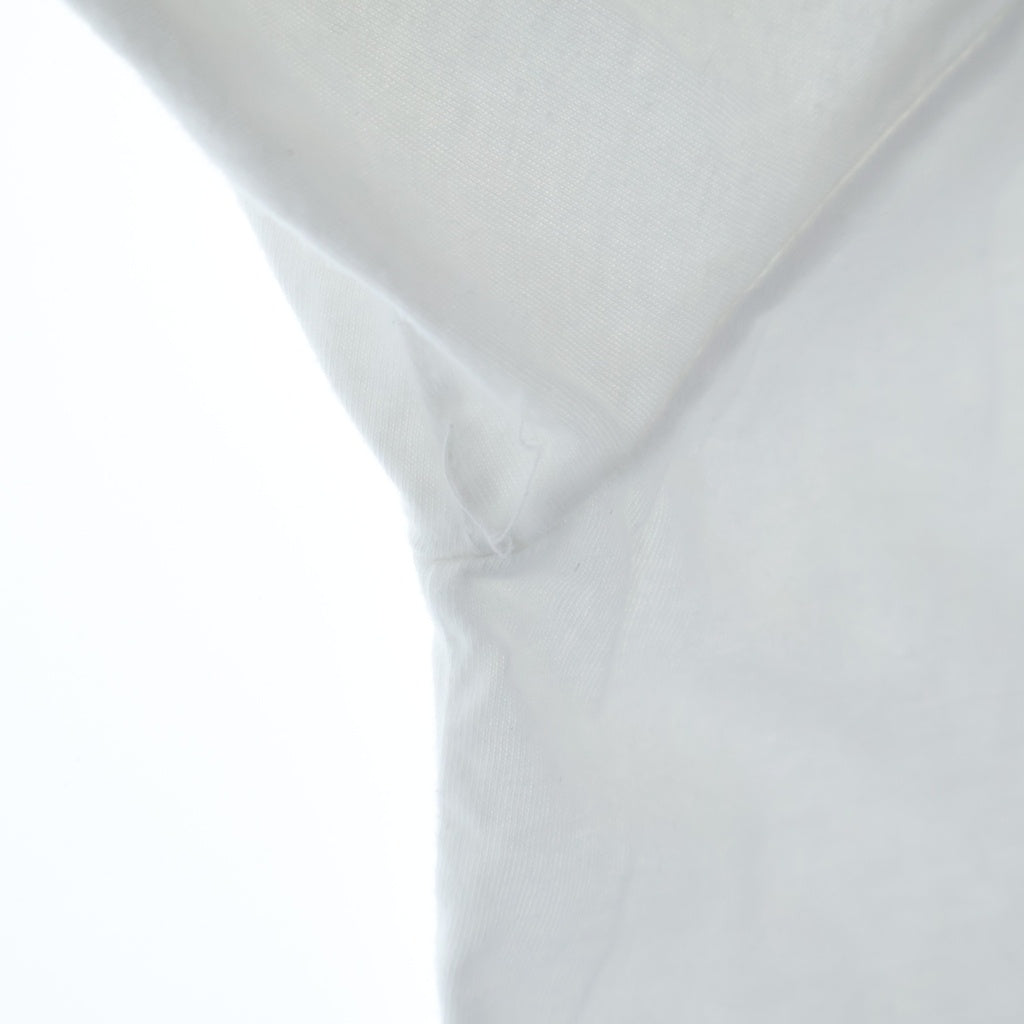 CHROME HEARTS(クロムハーツ) CH LS NECK LOGO ネックロゴプリント 袖ロゴ 長袖Tシャツ ロングスリーブカットソー ホワイト