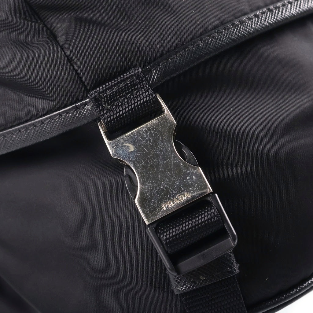 PRADA(プラダ) トライアングルロゴ ボディバッグ ショルダーバッグ ブラック 2VH994