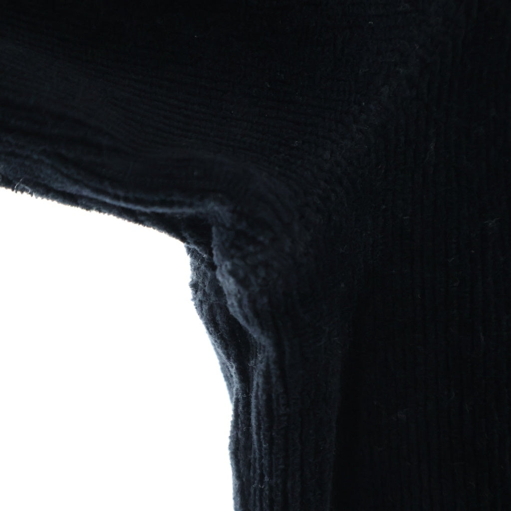 ALEXANDER WANG(アレキサンダーワン) STRETCH CORDUROY HOODY リブロゴ コーデュロイ クロップドフーディー ブラック 4CC1211197 レディース