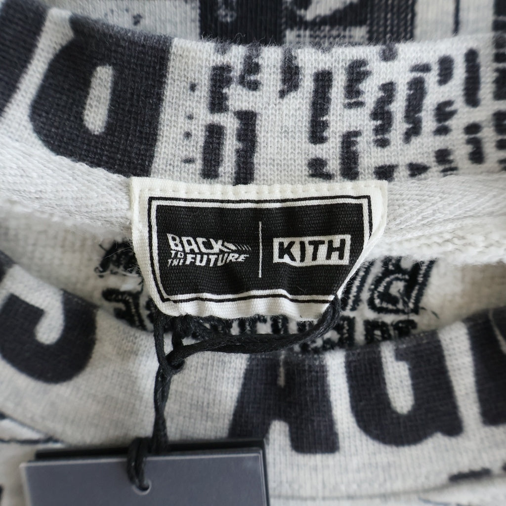 KITH(キス) ×BACK TO THE FUTURE バックトゥザフューチャー ロゴデザイン クルーネック スウェット セーター グレー 26072-060-0019-3-0