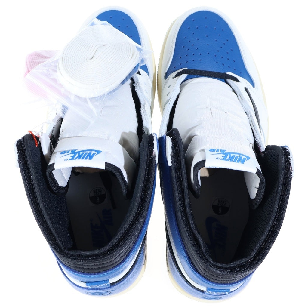NIKE(ナイキ) ×TRAVIS SCOTT ×FRAGMENT AIR JORDAN1 RETRO HIGH OG SP トラヴィススコット フラグメント エアジョーダン1 ハイカットスニーカー US9/27.0cm DH3227-105