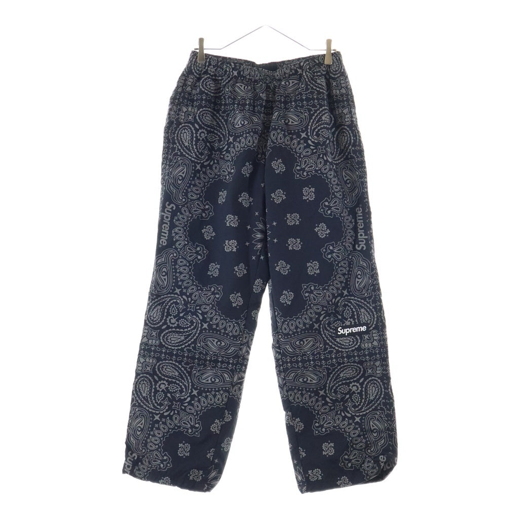 SUPREME(シュプリーム) 26SS Reflective Bandana Track Pant リフレクティブ バンダナ柄 トラックパンツ ブラック