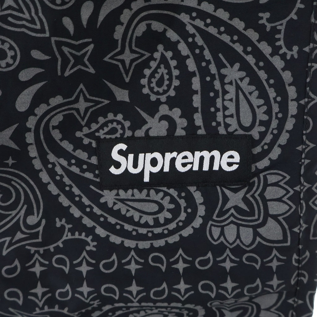 SUPREME(シュプリーム) 26SS Reflective Bandana Track Pant リフレクティブ バンダナ柄 トラックパンツ ブラック