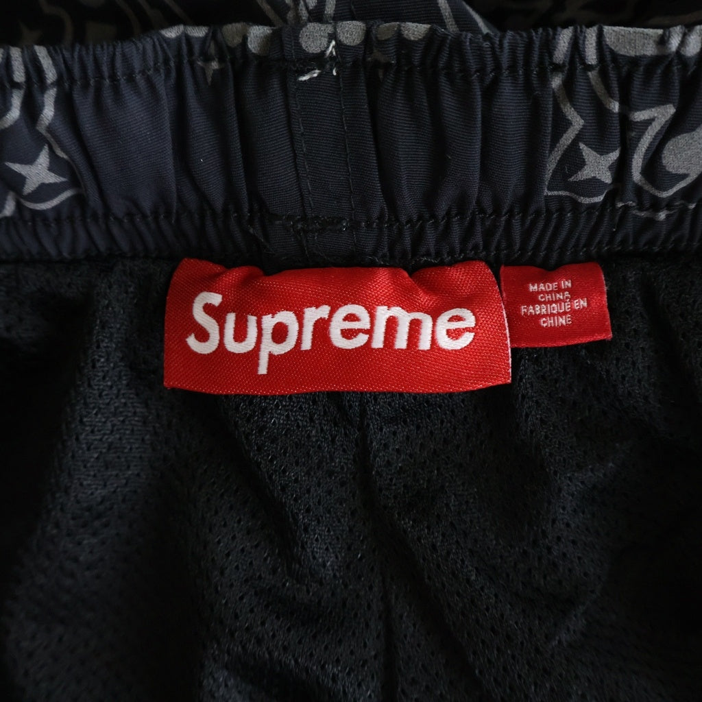 SUPREME(シュプリーム) 26SS Reflective Bandana Track Pant リフレクティブ バンダナ柄 トラックパンツ ブラック
