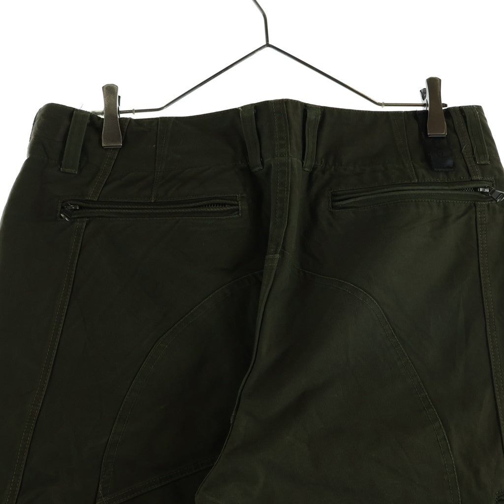 ISAMU KATAYAMA BACKLASH(イサムカタヤマバックラッシュ) 16AW ×RIPVANWINKLE × リップヴァンウィンクル リメイクジョッパー パラシュートパンツ カーキ BLR-003