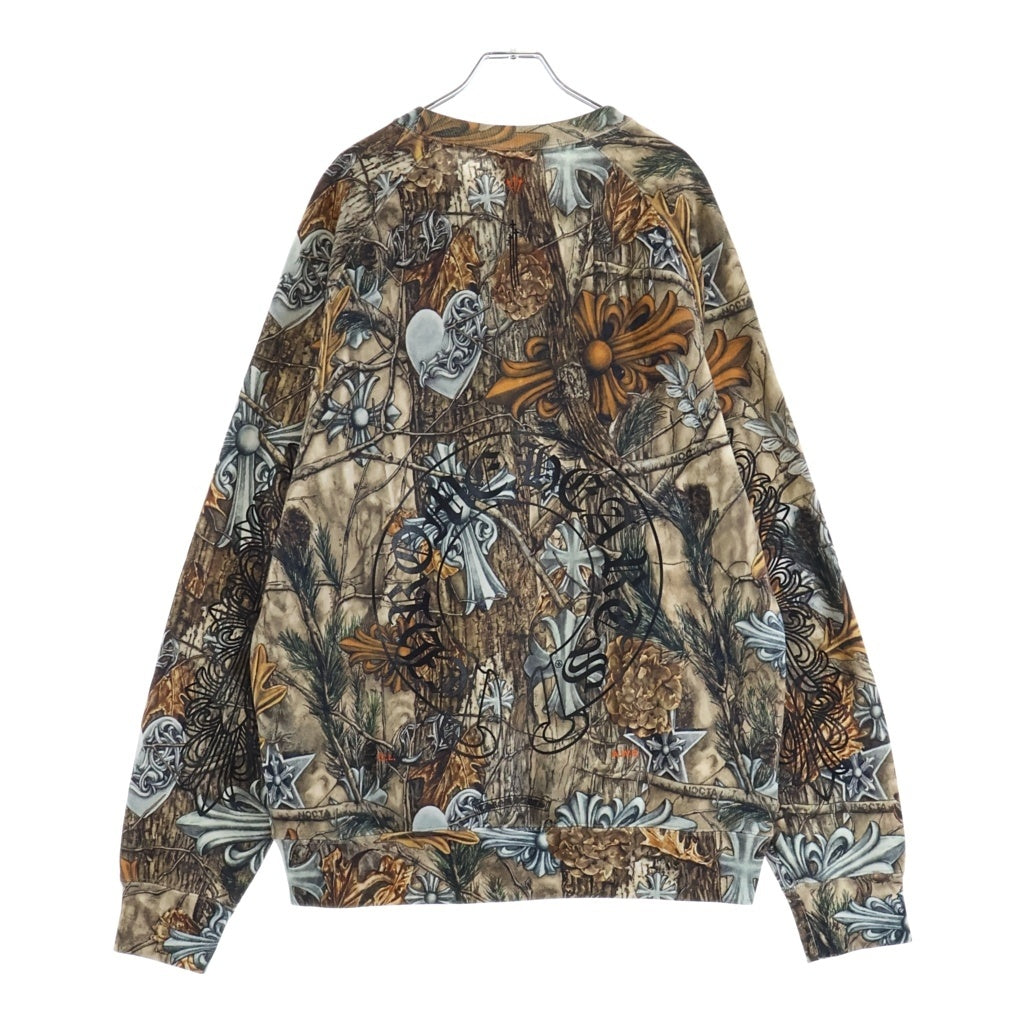 CHROME HEARTS(クロムハーツ) ×NOCTA DRAKE SWEAT ナイキ ノクタ ドレイク バックホースシュープリント プルオーバースウェットトレーナー ブラウン