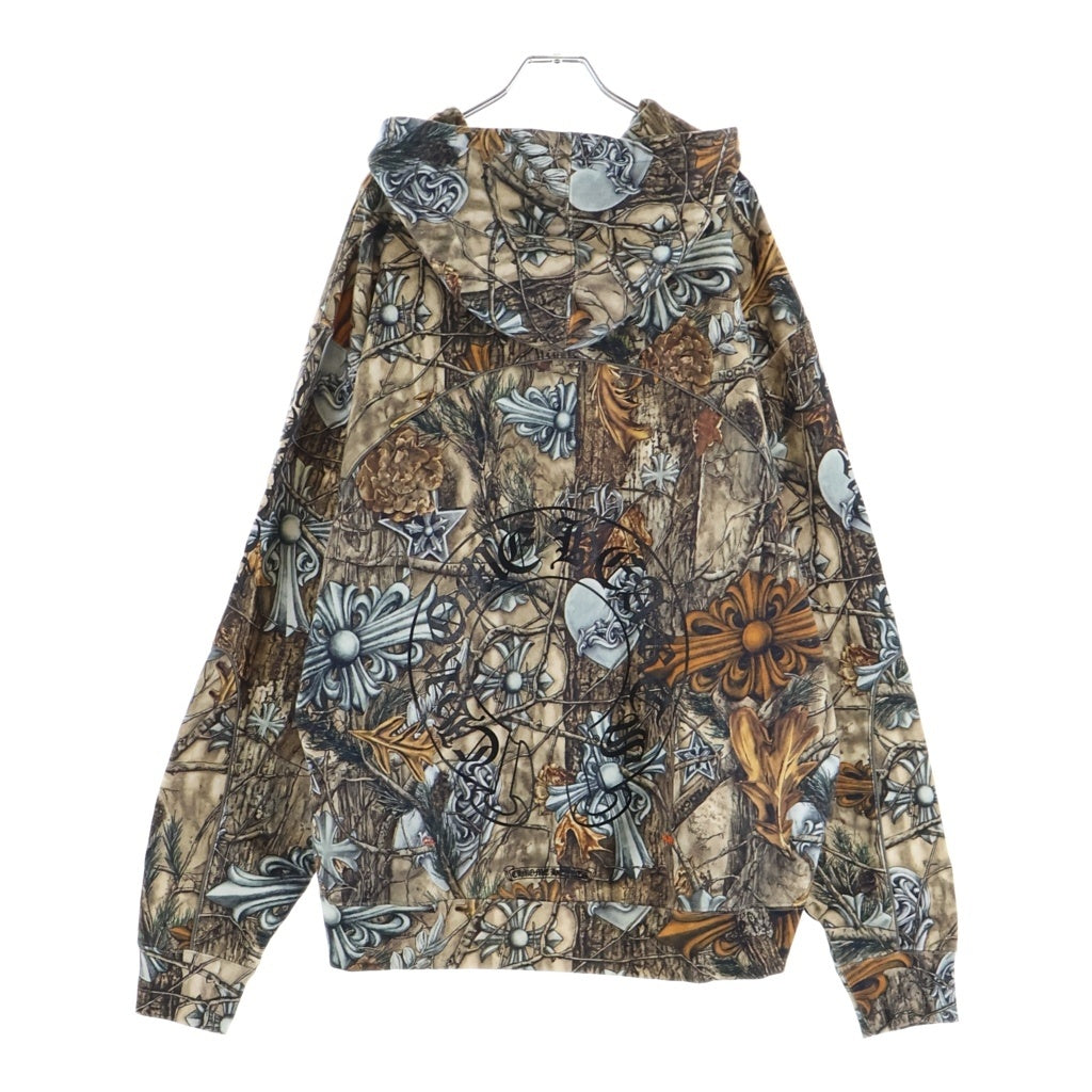 CHROME HEARTS(クロムハーツ) ×NIKE×NOCTA DRAKE HOODIE ナイキ ノクタ ドレイク バックホースシュープリント プルオーバースウェットパーカー ブラウン
