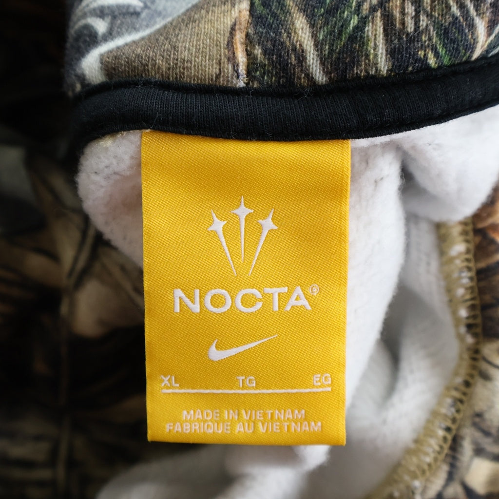CHROME HEARTS(クロムハーツ) ×NIKE×NOCTA DRAKE HOODIE ナイキ ノクタ ドレイク バックホースシュープリント プルオーバースウェットパーカー ブラウン